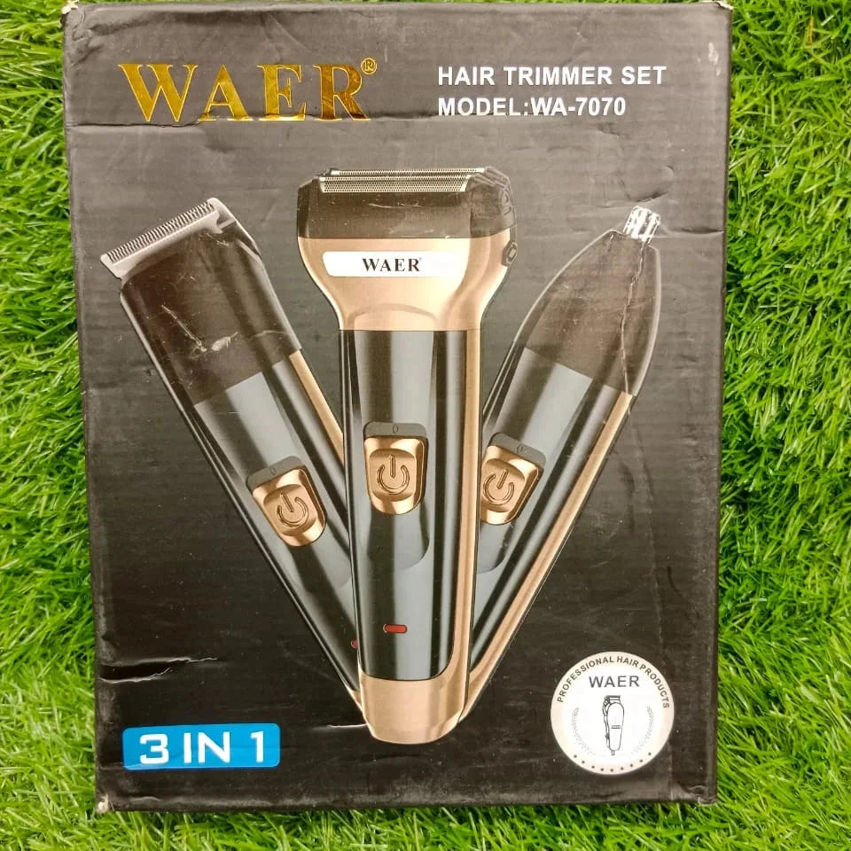 Waer WA-7070 3 in 1 Hair Trimmer Set