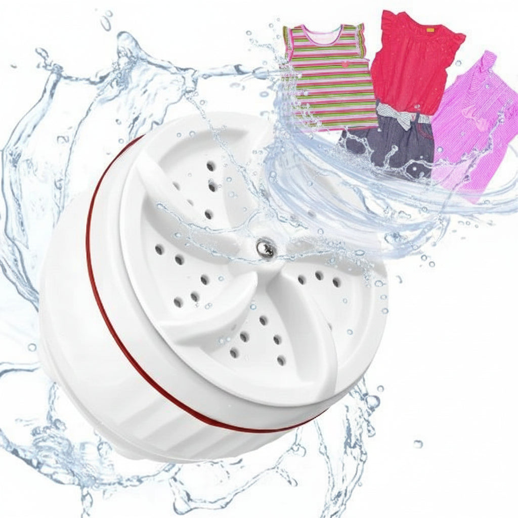 Mini Portable Ultrasonic Turbine Washing Machine - Each