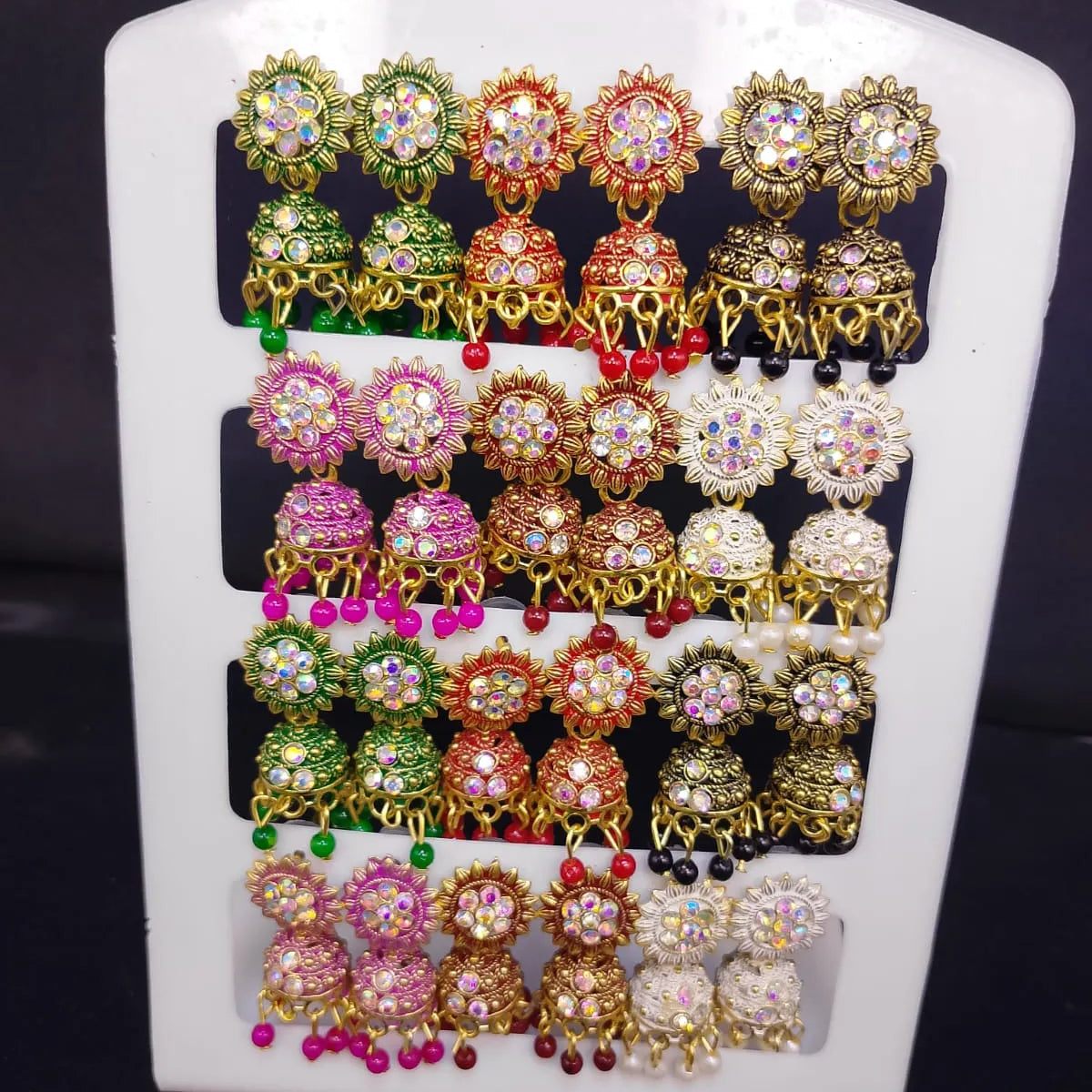 Elegant Traditional Jhumka Earrings Set
