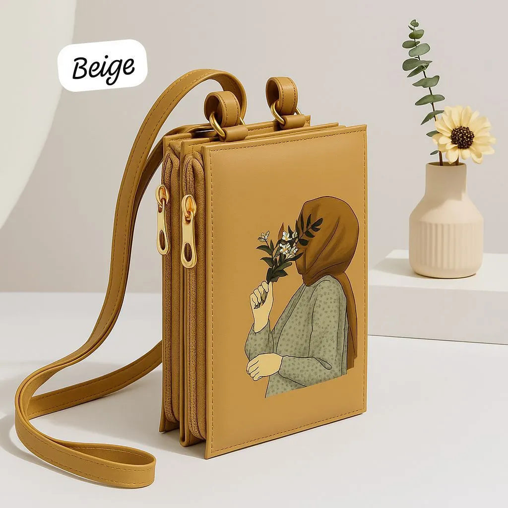 Hijab Print Crossbody Bag