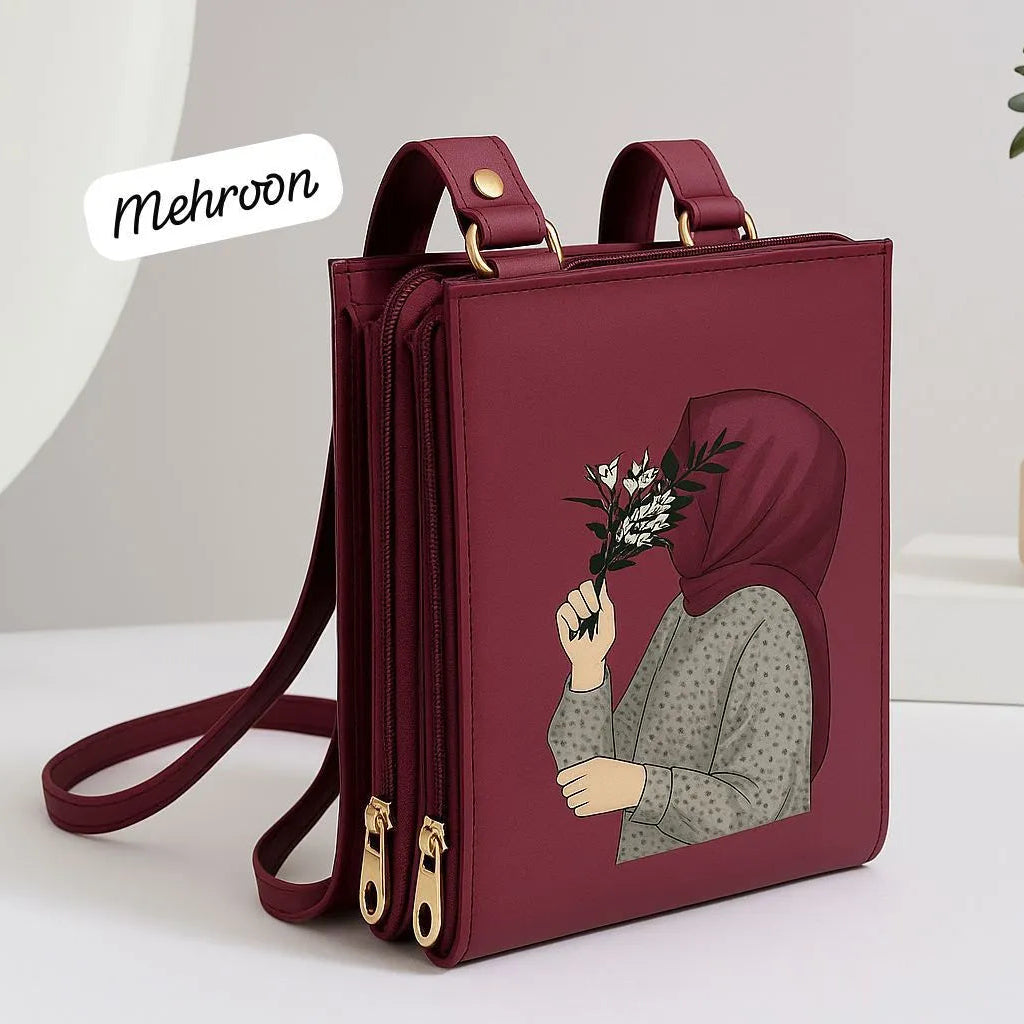 Hijab Print Crossbody Bag