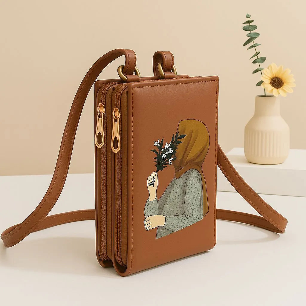 Hijab Print Crossbody Bag