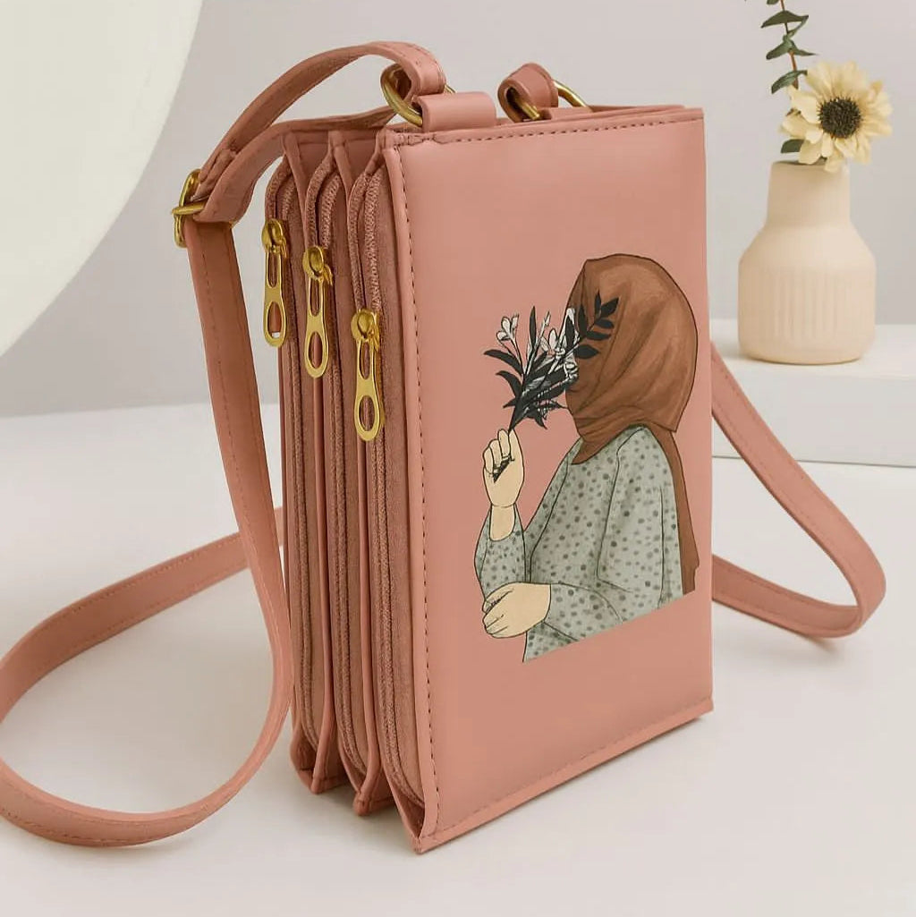 Hijab Print Crossbody Bag