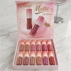 3Q Beauty Velvet Texture Lip Gloss – Pack of 12