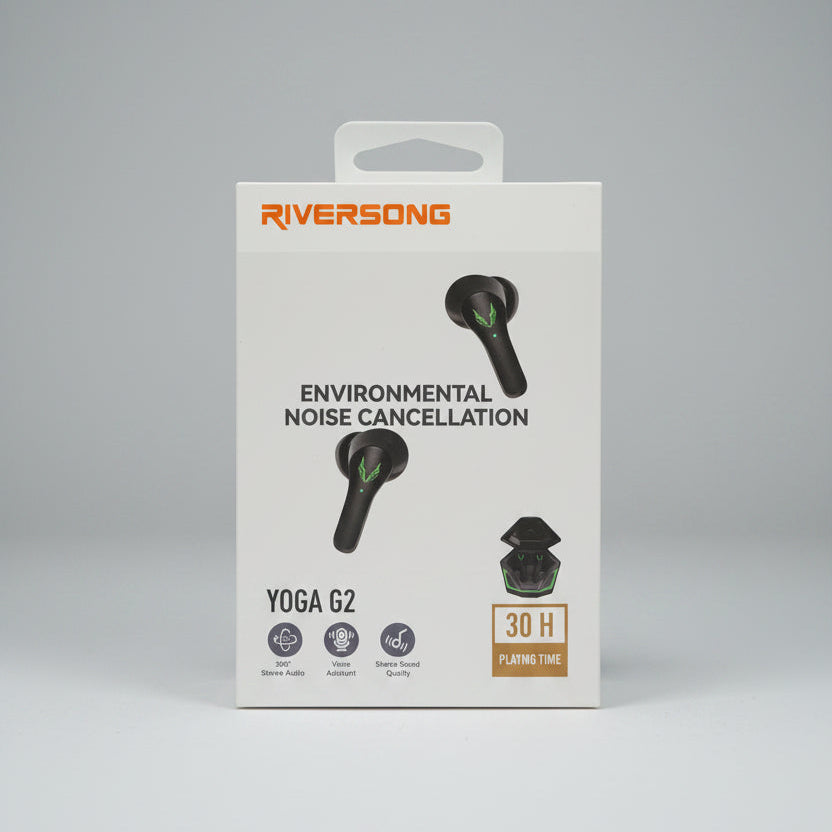 Riversong Yoga G2 True Wireless Earbuds with Bluetooth 5.3 Charging Case