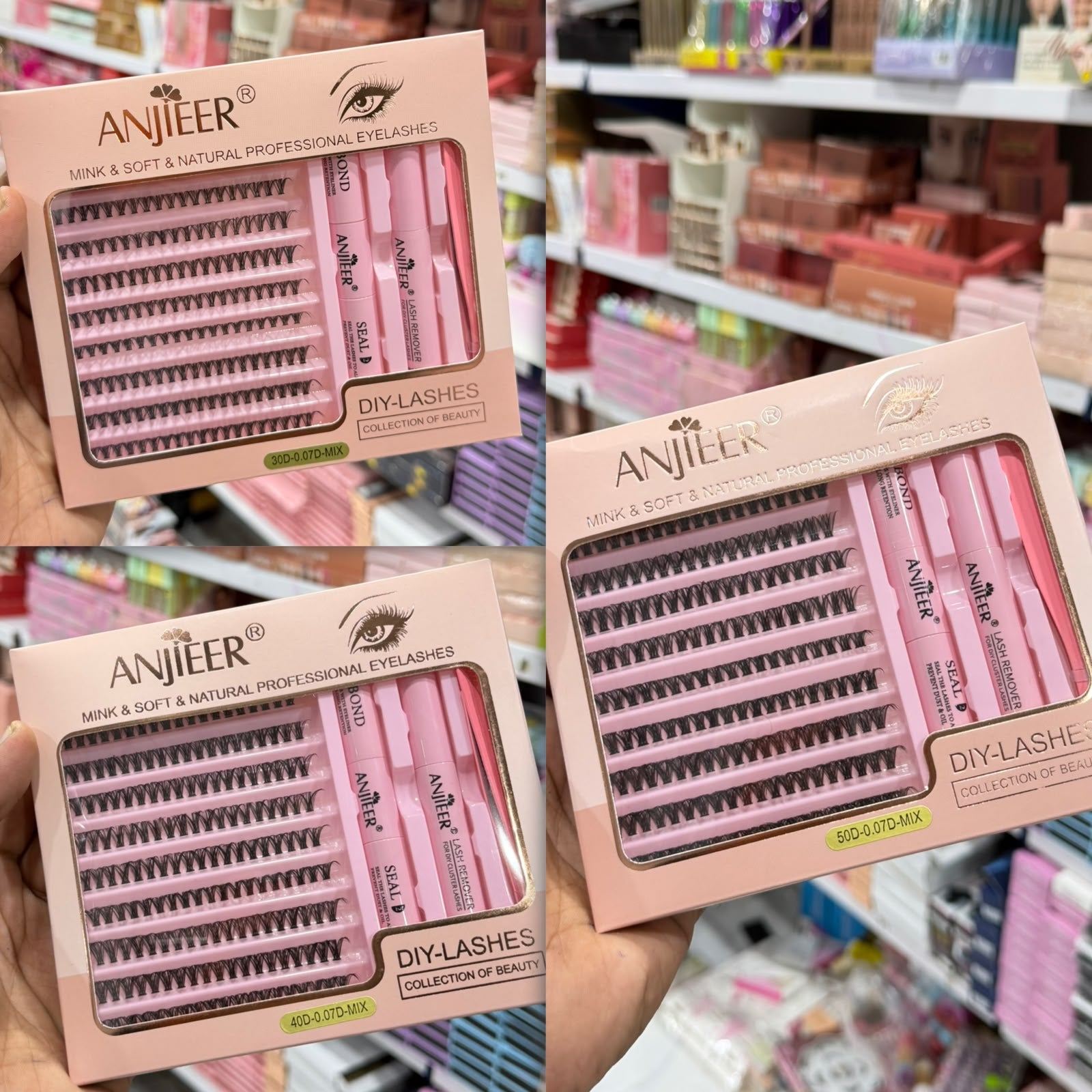 Anjieer 4 in1 Luxury DIY Fashion Lashes Kit - Each
