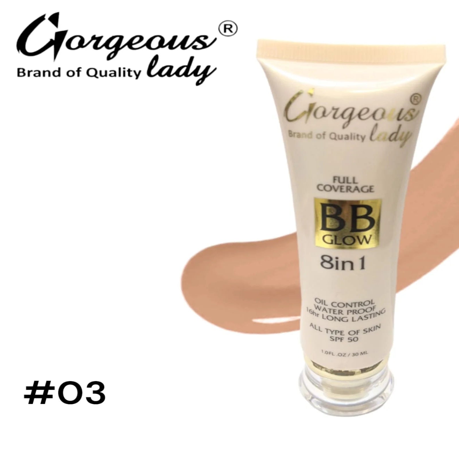 Gorgeous Lady 8 in 1 BB Glow Cream - 30ml