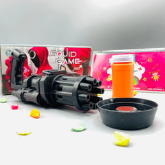 8-Hole Bubble Gun Machine - Massive Bubble Gattler Toy gun