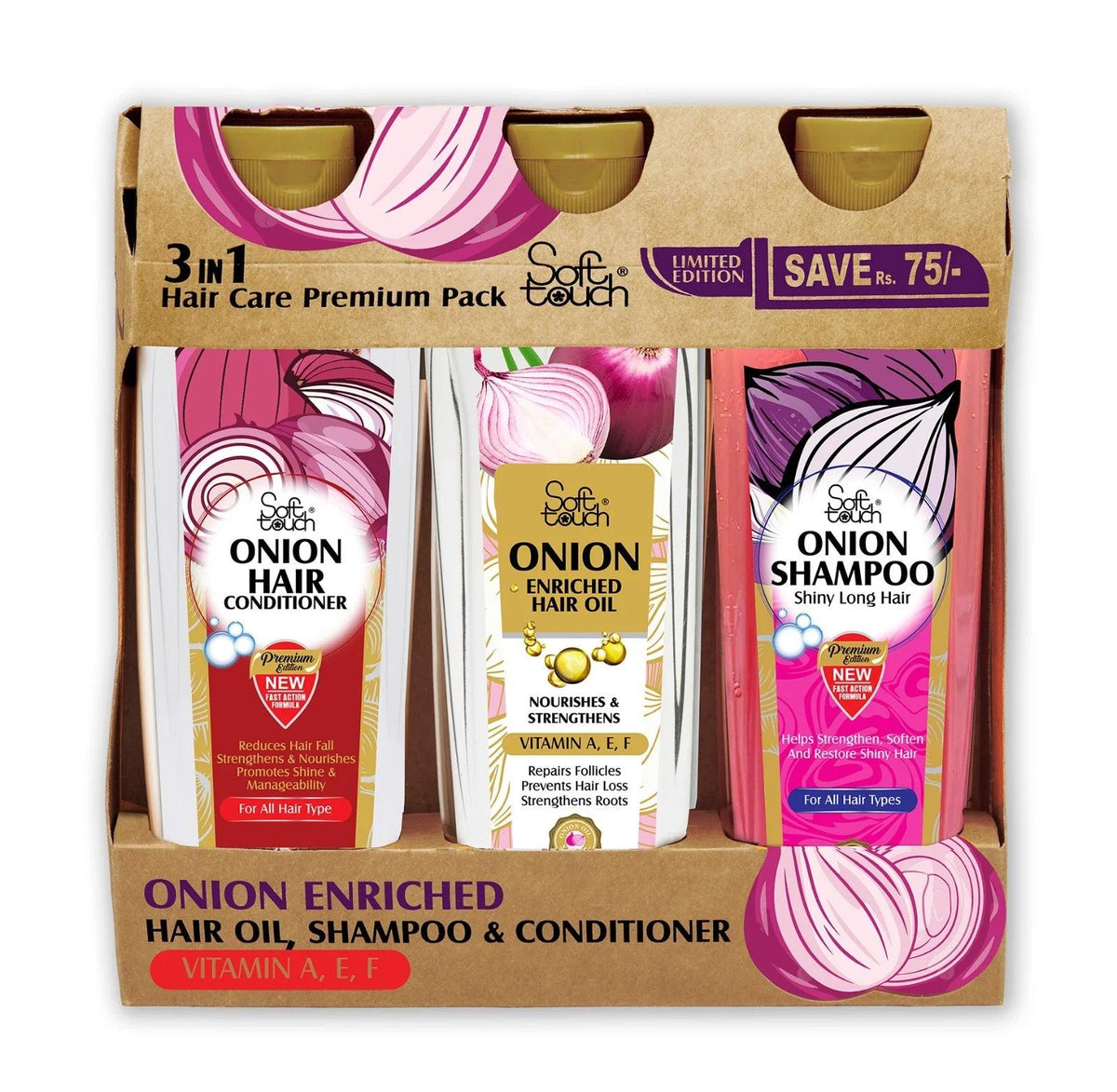 Soft Touch 3 in 1 Hair Care Premium Pack