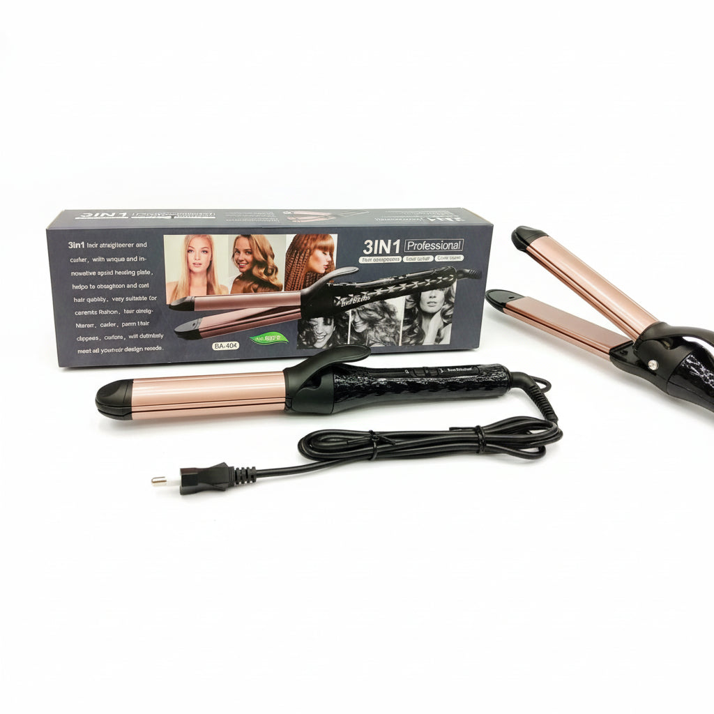 Barbieliss 3in1 Hair Straightener + Roller * Crimper 980Heat