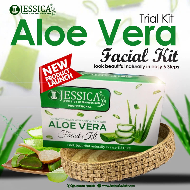 Jessica Aloe Vera Facial Trial Pack - 6 Steps