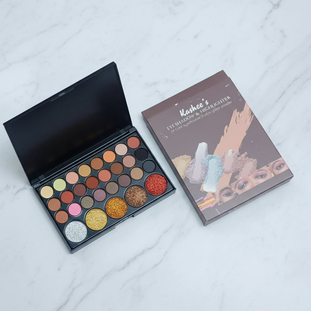 Kashee's Eyeshadow & Highlighter Palette - 29 Colors