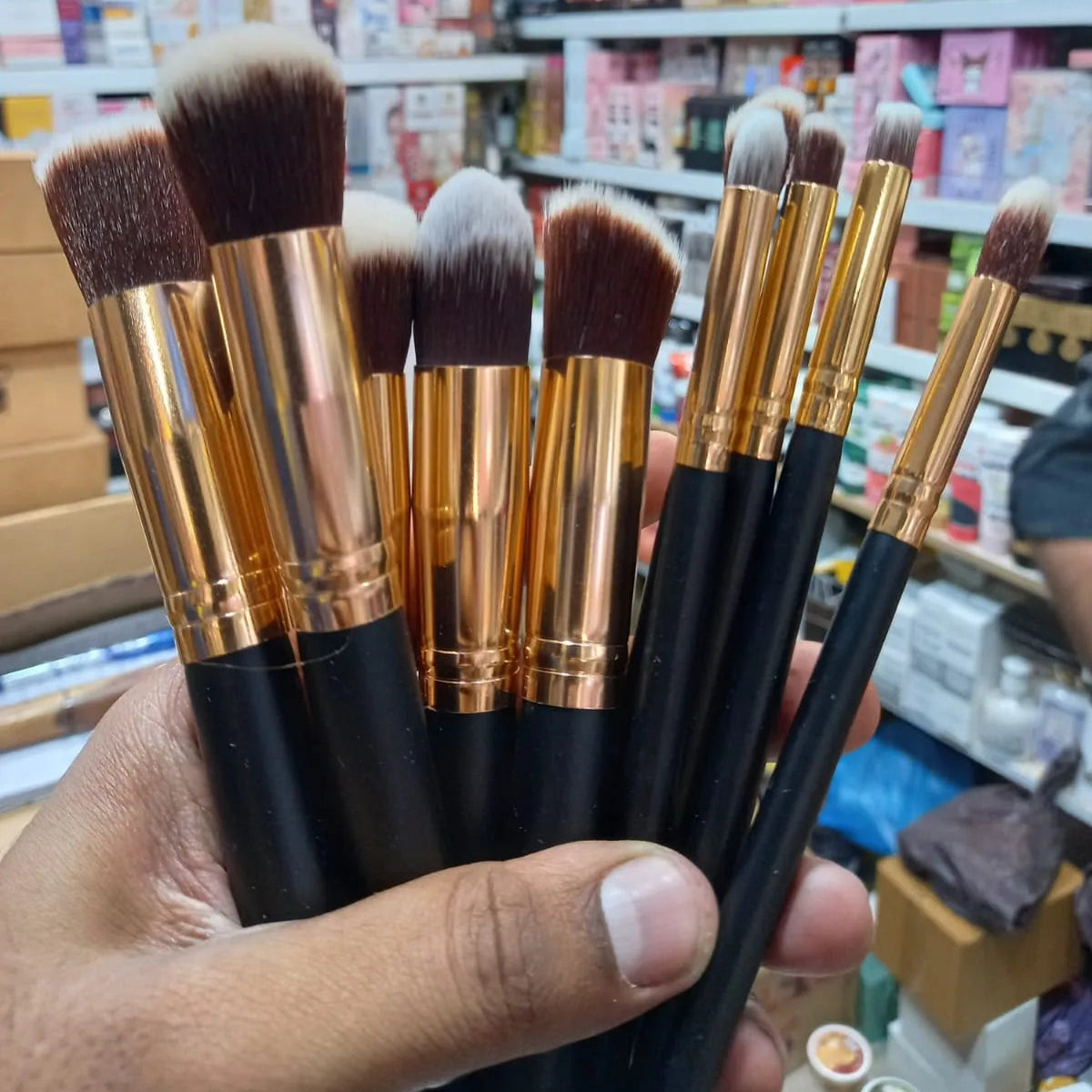 Yuwaku Makeup High Quality Brush - Pack Of 10