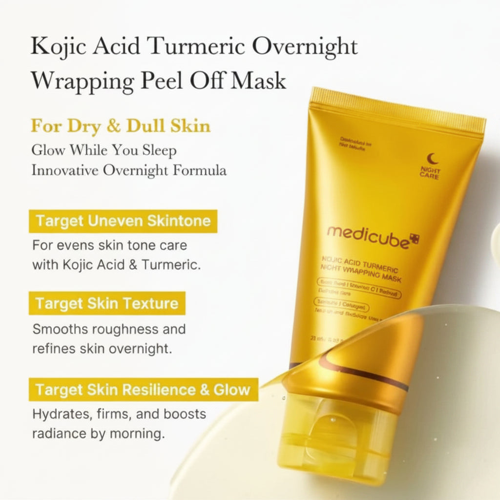 Medicube Kojic Acid Turmeric Night Wrapping Mask - 75ml