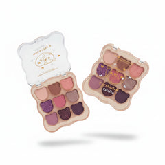 MSYAHO Cute Bear Eyeshadow Palette - 9 Colors