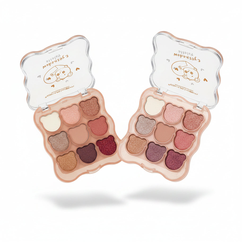 MSYAHO Cute Bear Eyeshadow Palette - 9 Colors