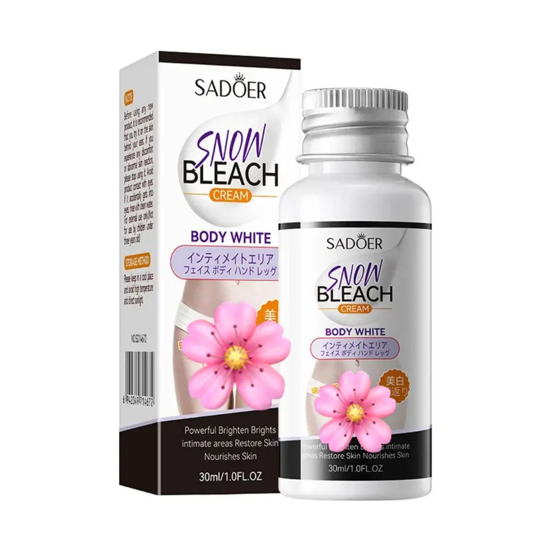 Sadoer Snow Bleach Body White Cream for Sensitive Areas – 30 ml