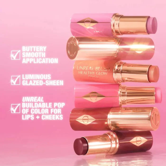 Charlotte Tilbury - Unreal Lip + Cheek Glow Blush Stick