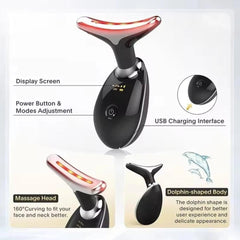 Face and Neck Massager device - Model MGE-009