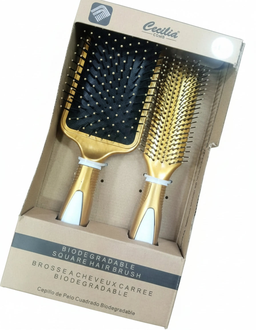 CECILIA 2pcs Hair Brush Set
