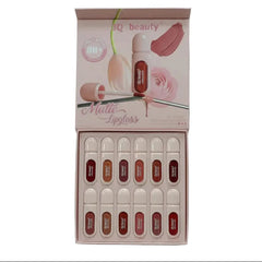 3Q Beauty Matte Long Lasting 8H+ Lipgloss Pack of 12