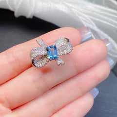 American Zircon Stone Adjustable Ring - Each