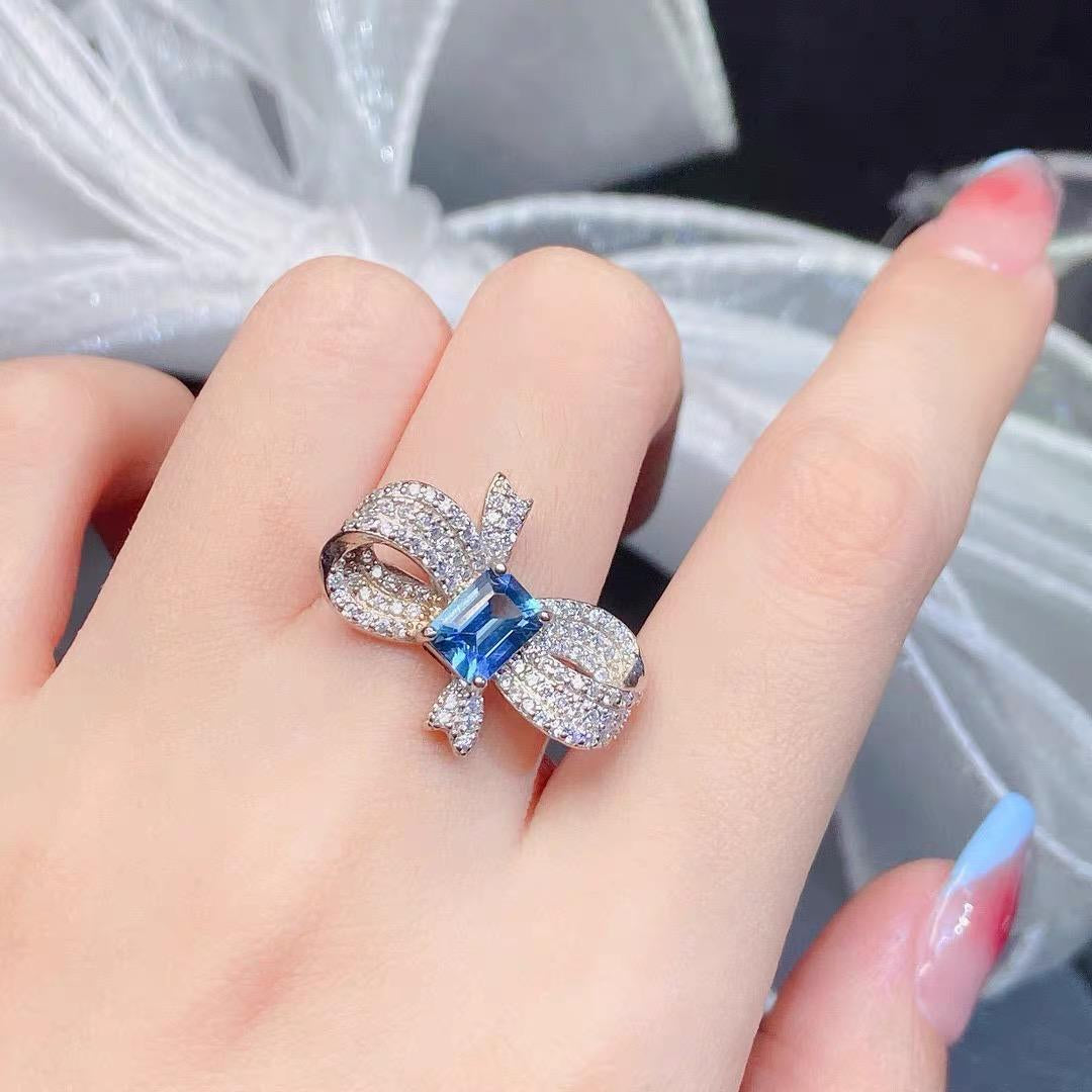 American Zircon Stone Adjustable Ring - Each