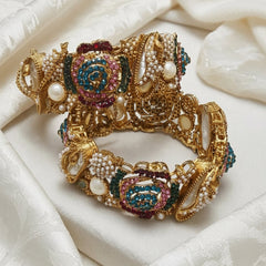 Turkish-Style Openable Kangan Bangles - Pair