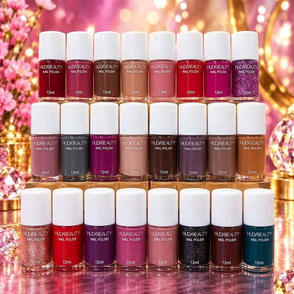 Huda Beauty Peel-off Nail Polishes - 24Pcs