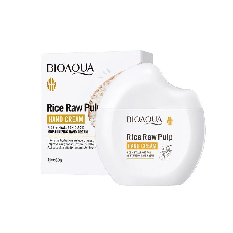 Bioaqua Rice Raw Pulp Hand Cream - 60g