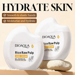 Bioaqua Rice Raw Pulp Hand Cream - 60g