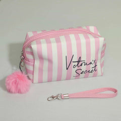 Victoria Secret Makeup Carry Pouch With Bow Keychain - Each