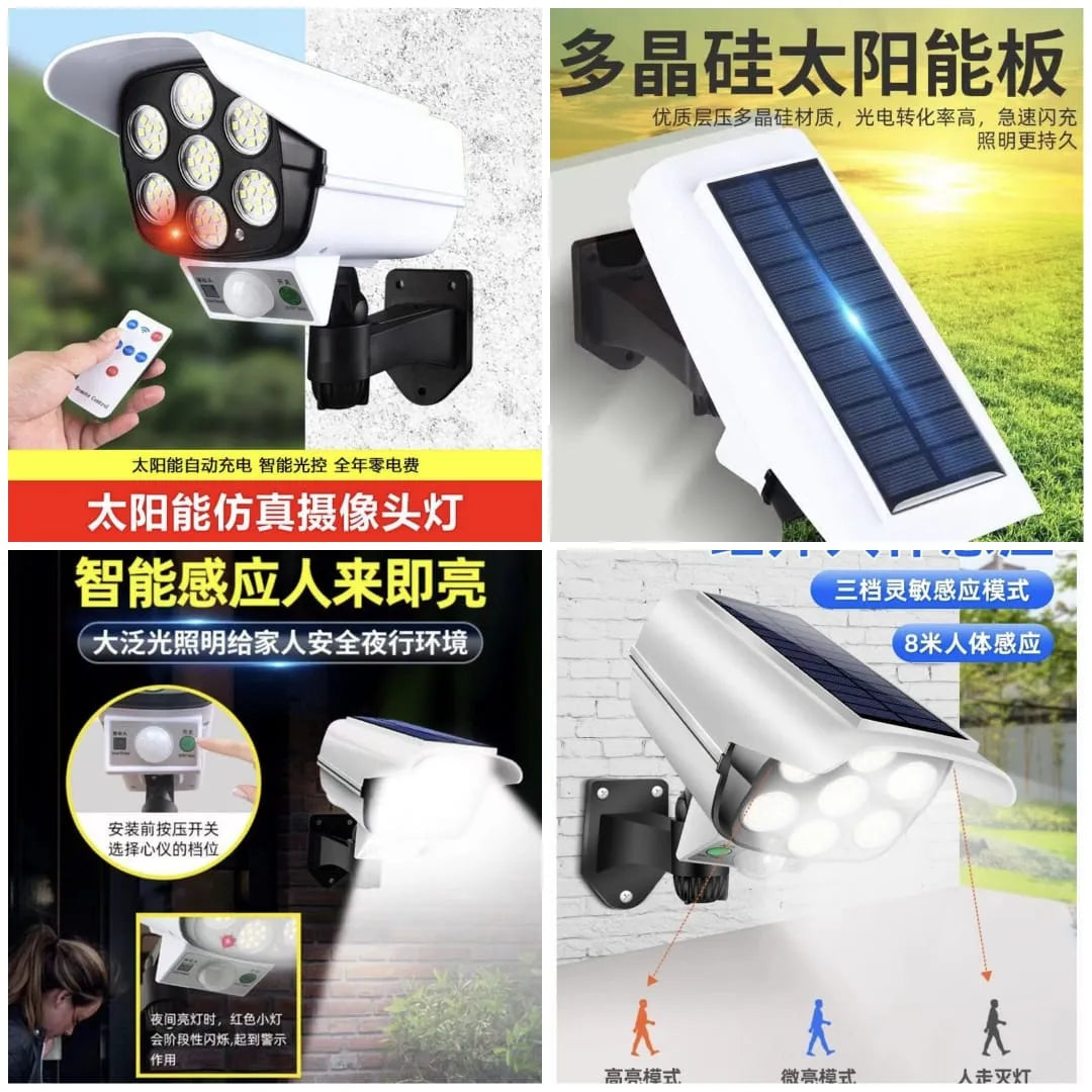 Camera Shape Solar Motion Sensor Light