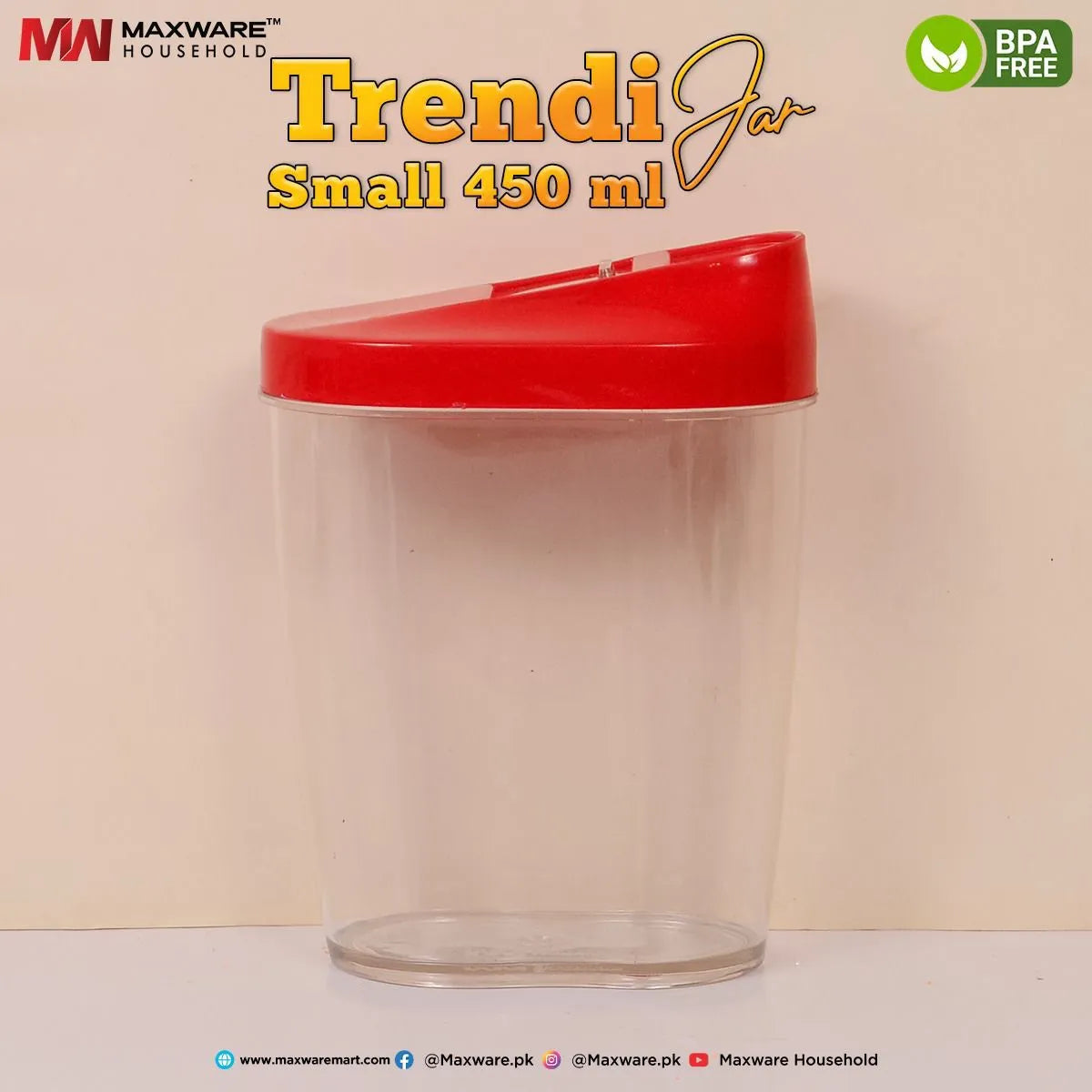 Maxware Household Trendi Jar - 450ml
