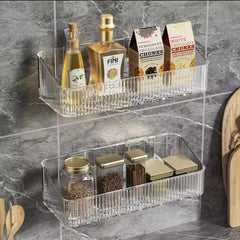 Acrylic Bathroom Organizer Shelf Transparent