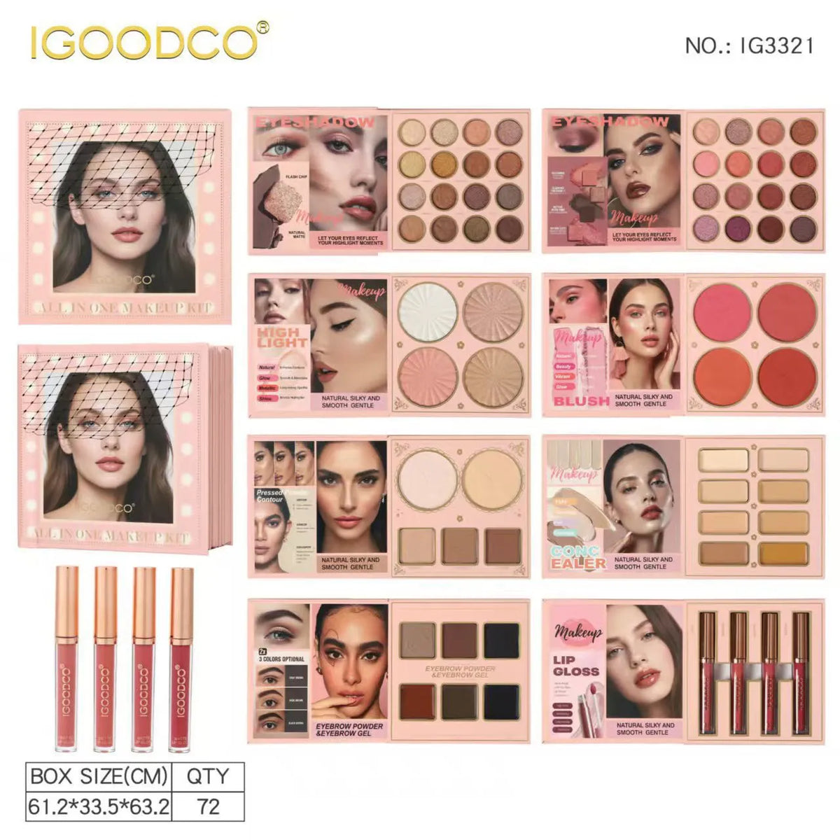 IGOODCO All-in-One Makeup Kit (IG3321)