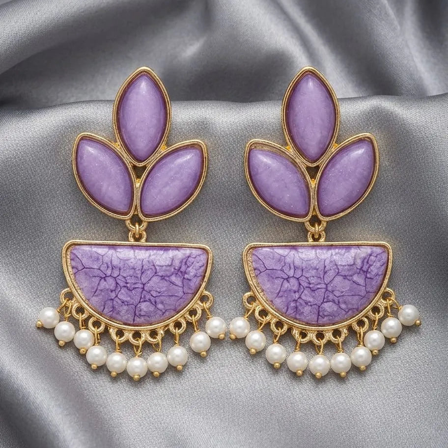 Stone Drop Earrings – Elegant Fashion