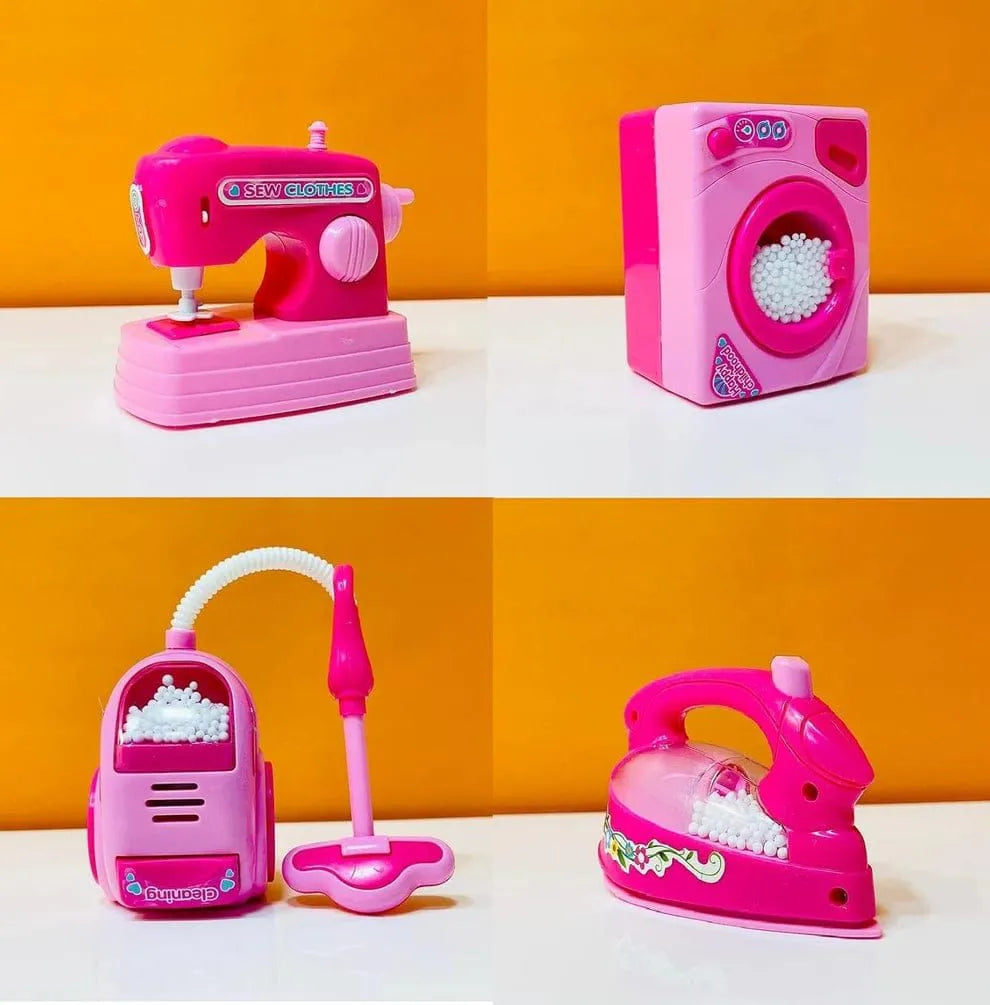 Battery Operated Kids Home Appliance Set - 4 Pieces