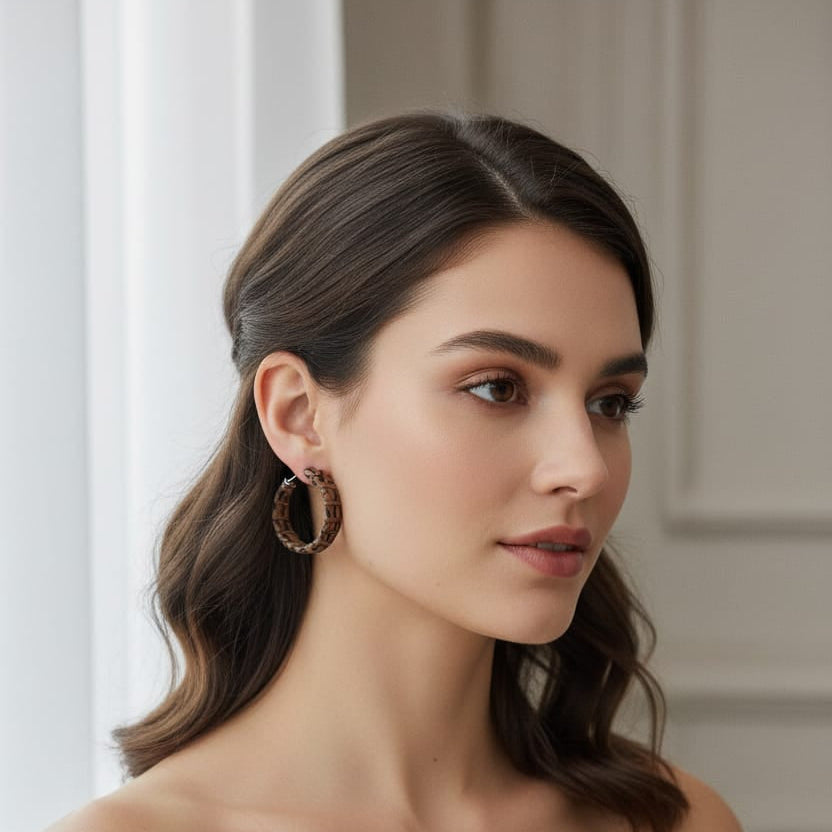 funky hoops earring
