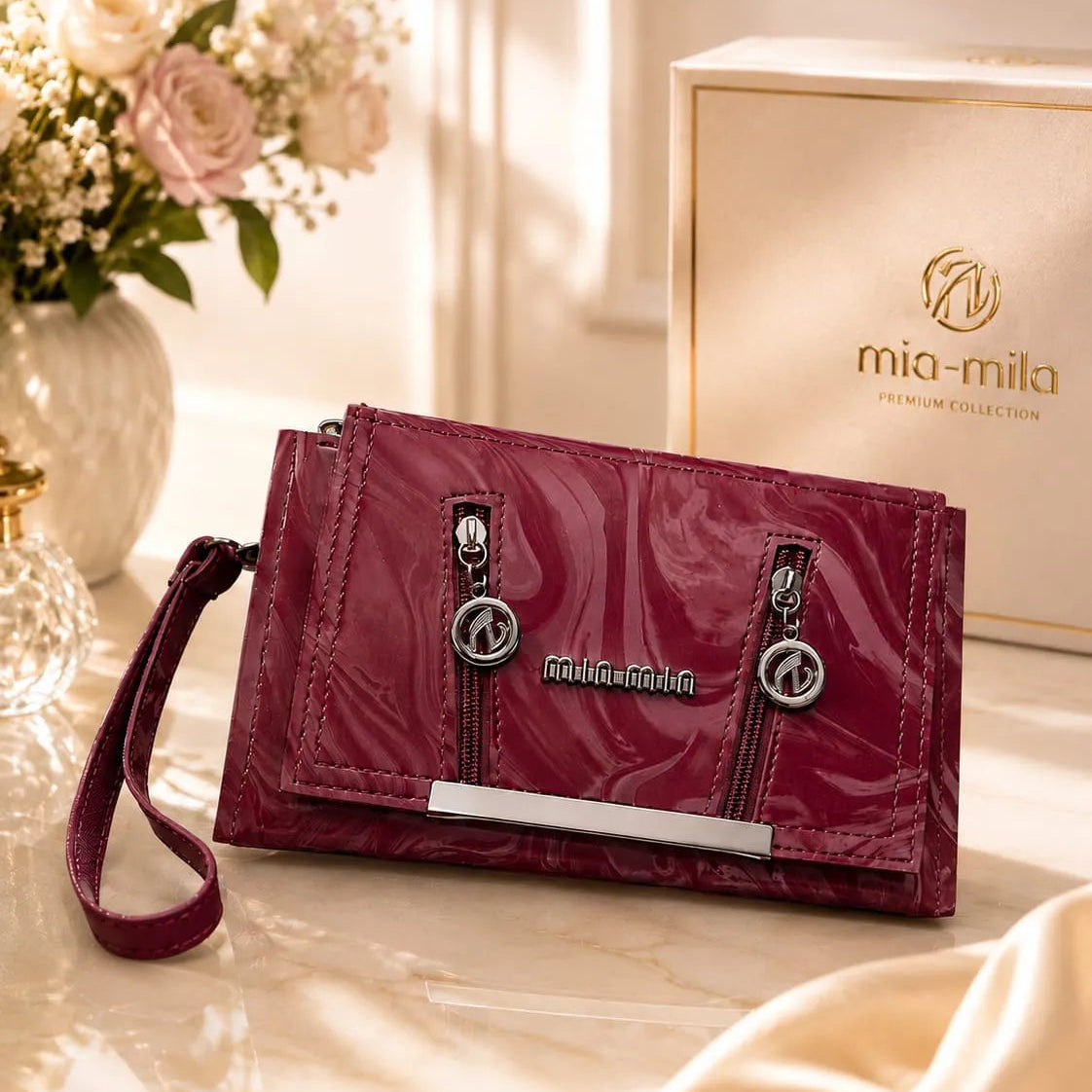 Leather Wristlet Wallet