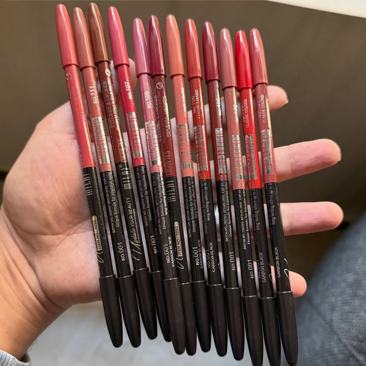 2in1 Lip & Eye Liner Pencils - 12PCS