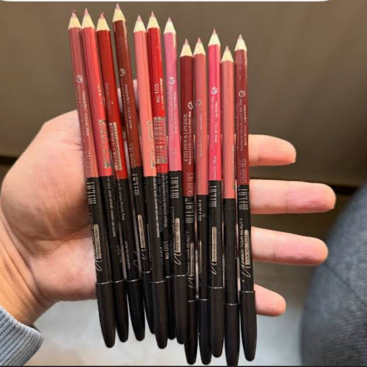 2in1 Lip & Eye Liner Pencils - 12PCS