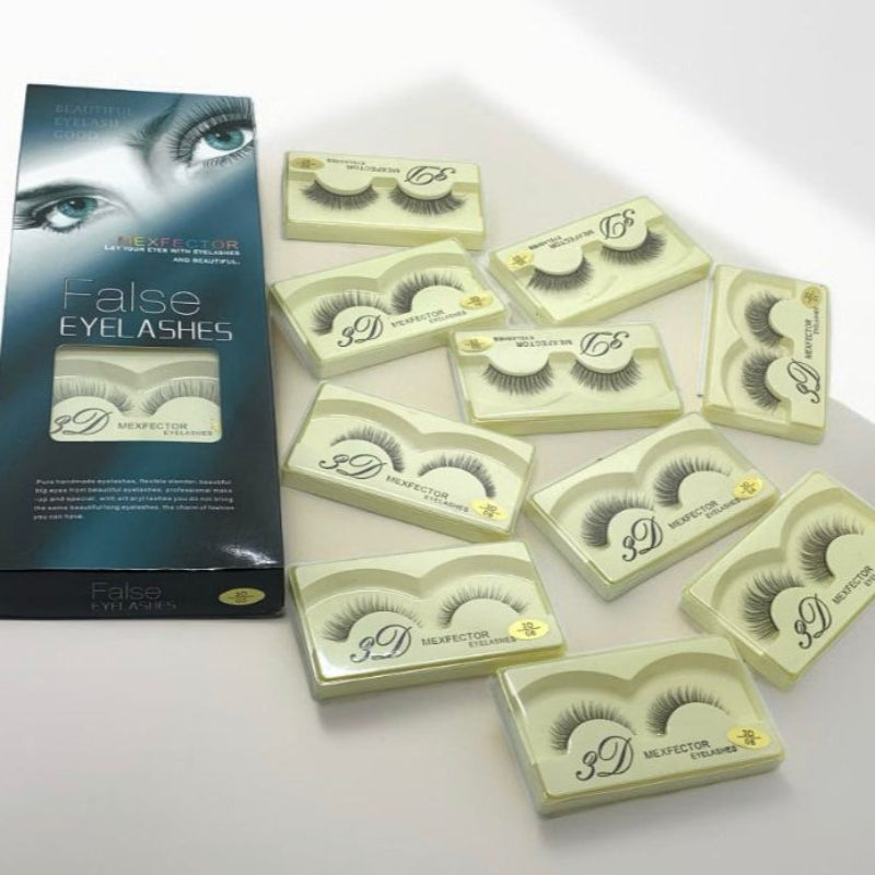 MFXFECTOR 3D False Eye Lashes - Pack of 10