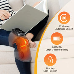 Cordless Heating Pad & Back Massager - Lumbar Support Belt with 3 Heat & Vibration Modes