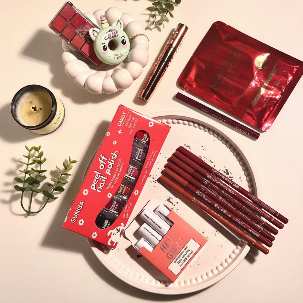 Pack Of 08 GLAM FIX DEAL – Complete Makeup Essentials Kit