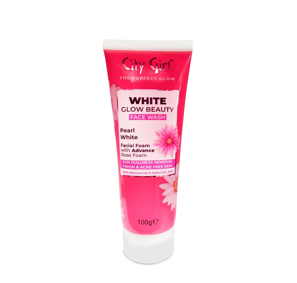 City Girl White Glow Face Wash With Pearl White Facial Foam - 100g