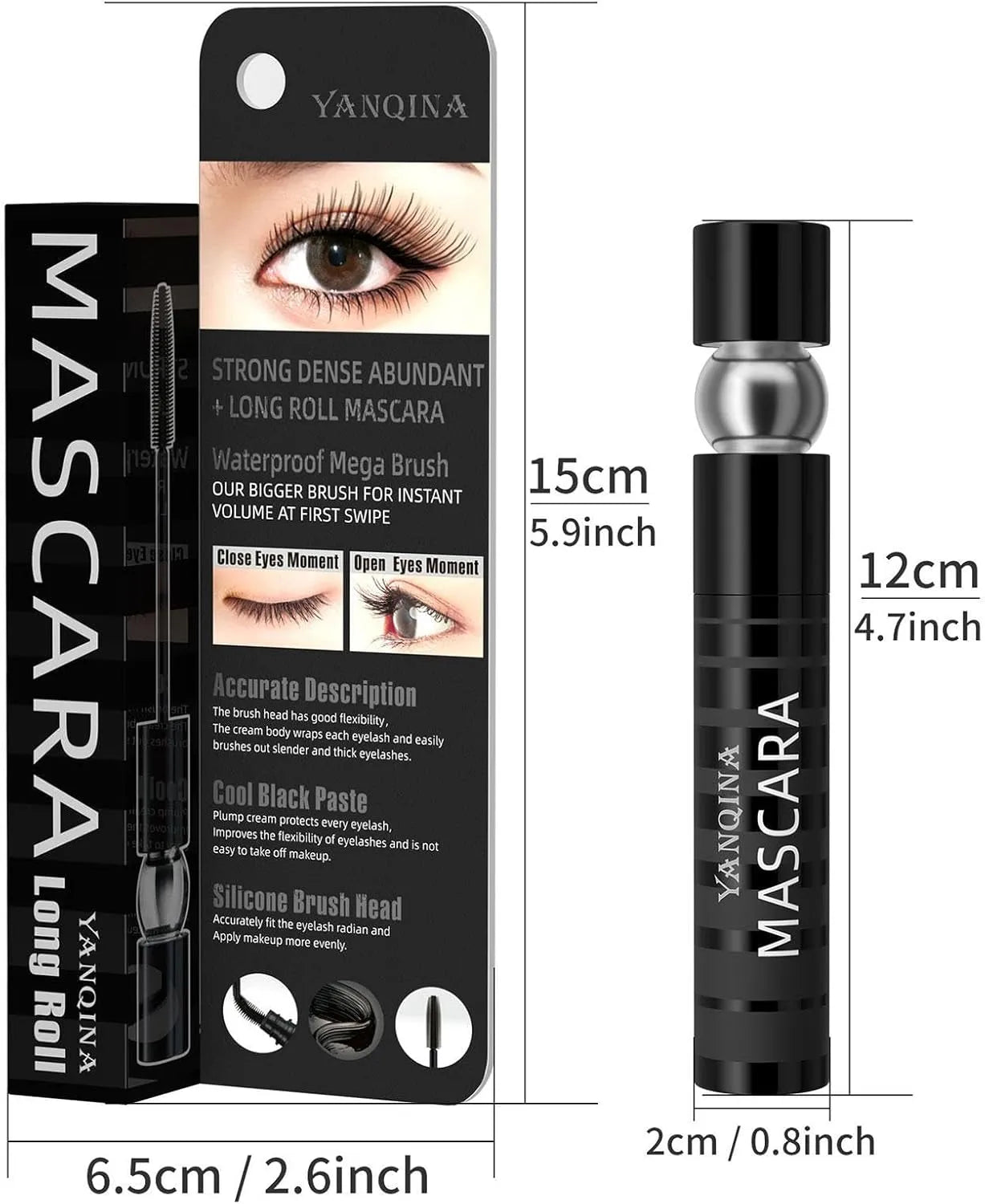 Yanqina Original Waterproof Curl Mascara