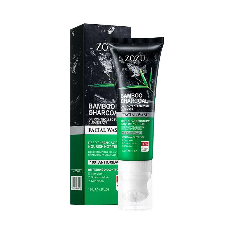 ZOZU Black Charcoal Oil Control Deep Cleansing Nourishing Facial Wash - 120g