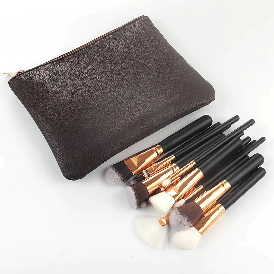 Zoeva Makeup Brushes With Pouch - 15Pcs