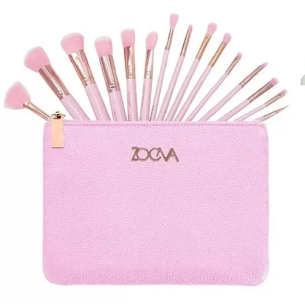 Zoeva Makeup Brushes Set with Bag - 15Pcs